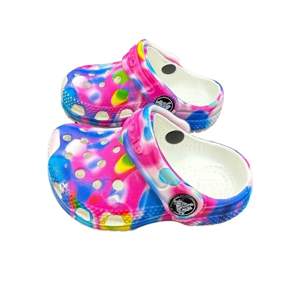 CROCS Children Multi-Colored Clog Size 4